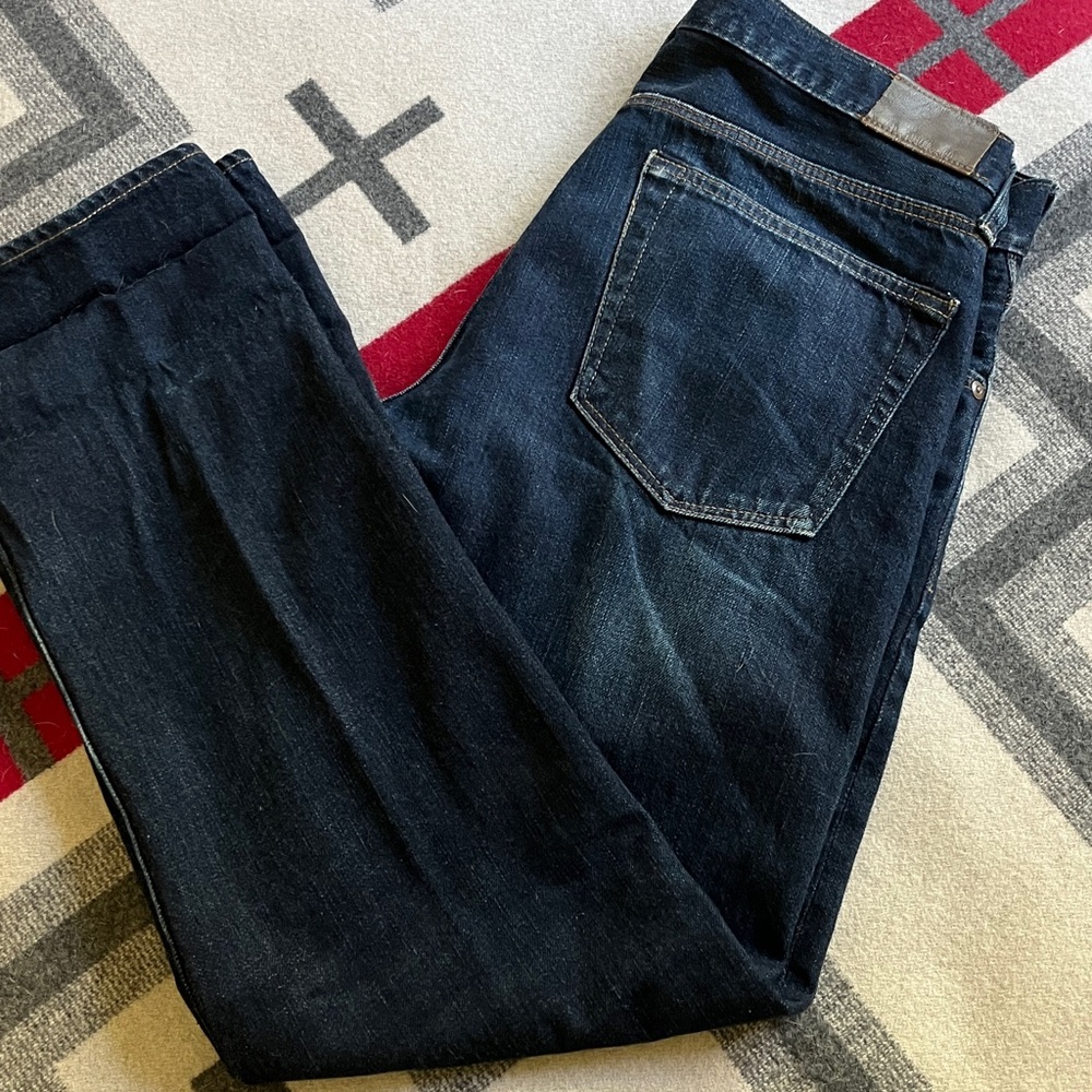 J. Crew Dark Indigo Straight Leg Jeans - Picture 6 of 6